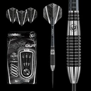 DART SZETT WINMAU STEEL BLACKOUT 90% WOLFRAM 25G kép