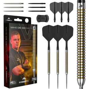 darts steel Mission R2.5 Mike De Decker, 24g, 95%, RAPID POINT kép