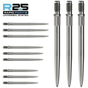 darts fémhegy Mission R2.5 Rapid Point SM1, ezüst, 40mm kép