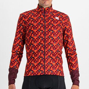 SPORTFUL Kerékpáros dzseki béléssel - PIXEL - piros/barna kép