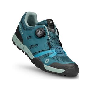 SCOTT Kerékpáros cipő - SPORT CRUS-R FLAT W - zöld/kék kép