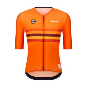 SANTINI Rövid ujjú kerékpáros mez - UCI WORLD CHAMPION NETHERLANDS - narancssárga kép