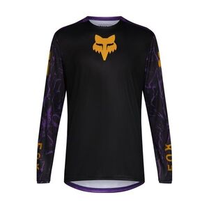 FOX Hosszú ujjú kerékpáros mez nyári - RANGER IMAGE PRINT LS - fekete/lila kép