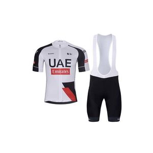 BONAVELO Rövid kerékpáros mez rövidnadrággal - UAE 2026 - fekete/fehér/piros kép