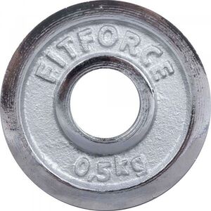 Fitforce SÚLYZÓTÁRCSA 0, 5KG CHROM 30MM Súlyzótárcsa, ezüst, méret 0, 5 KG kép
