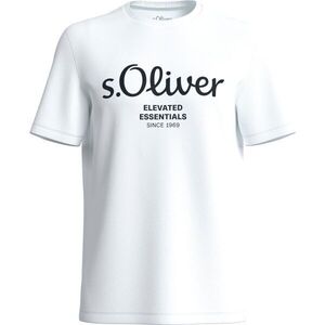 s.Oliver RL BIG SIZE LOGO NOOS Férfi póló, fehér, méret XXXL kép