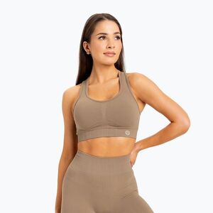 Női edzőmelltartó Gym Glamour push up nude bézs 320 (Push Up 320) kép