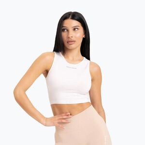 Női edzőtábor felső Gym Glamour Tied Fehér 441 (Wiązany 441) kép