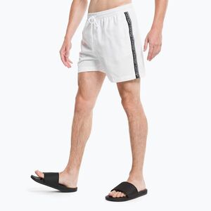 Férfi Calvin Klein Medium zsinóros úszónadrág fehér (Medium Drawstring KM0KM00741YCD) kép