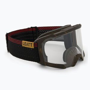 Kerékpáros szemüveg Leatt Velocity 4.0 MTB X-Flow timber/clear (Velocity 4.0 MTB X-Flow 8024110180) kép