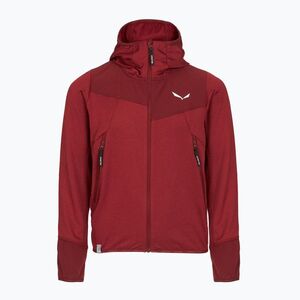 Gyerek trekking pulóver Salewa Agner Melange PL FZ Hoody syrah (Agner Melange PL FZ Hoody 00-0000027768) kép
