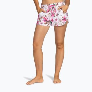 Női fürdősort ROXY Wave Printed 2 white happy tropical swim (Wave Printed 2 Inch ERJBS03230) kép