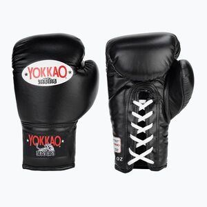 YOKKAO Matrix Lace Up férfi bokszkesztyűk fekete (Matrix Lace Up BYGL-X-1L) kép
