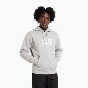 Férfi New Balance Core Brushed kapucnis pulóver atlétikai szürke (Core Brushed Hoodie MT43904AG) kép