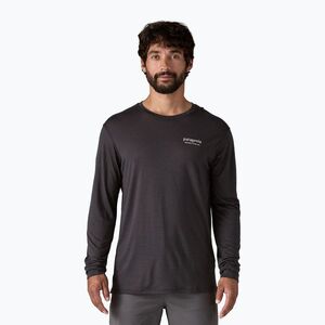 Férfi Patagonia Cap Cool Merino Blend hosszú ujjú grafikus örökség fejléc/fekete (Cap Cool Merino Blend Graphic 44585) kép