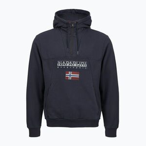 Férfi Napapijri Burgee Half Zip Hooded 2.0 melegítőfelső kék tengerészkék (Burgee Half Zip Hooded 2.0 NP0A4I5E1761) kép