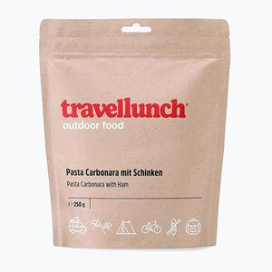 Travellunch fagyasztva szárított élelmiszer Cabonara paszta sonkával 250 g (Pasta Cabonara z szynką 50228) kép