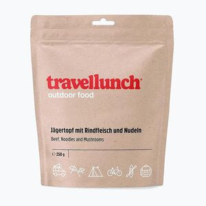 Travellunch fagyasztva szárított élelmiszer Marhahús tésztával és gombával 250 g (Wołowina z makaronem i pieczarkami 50235) kép