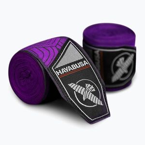 Hayabusa Perfect Stretch nyomtatott 450 cm-es lila lótusz bokszkötszerek (Perfect Stretch Printed PSPHW-PL) kép