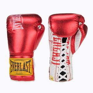 Boxkesztyű Everlast Fight Leather red (Fight Leather EV1910MFG-RED) kép