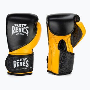 Boxkesztyű Cleto Reyes High Precision Training Leather black/yellow (High Precision Training Leather CE714NA) kép