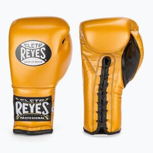 Boxkesztyű Cleto Reyes Lace Up Sparring gold (Lace Up Sparring CE412D) kép