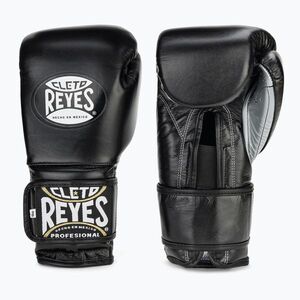 Boxkesztyű Cleto Reyes Velcro Sparring black/silver (Velcro Sparring CE612N) kép