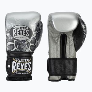 Boxkesztyű Cleto Reyes Velcro Sparring silver/black (Velcro Sparring CE612LNSS) kép