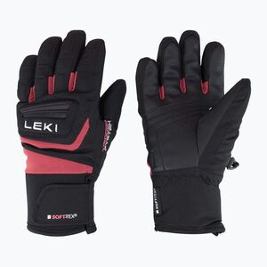 Gyerek síkesztyű LEKI Griffin 3D Junior black/ rose (Griffin 3D Junior 654805705) kép