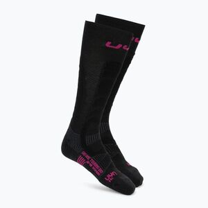 Női sízokni UYN Ski Touring One Bio black/pink yarrow (Ski Touring One Bio S100364) kép