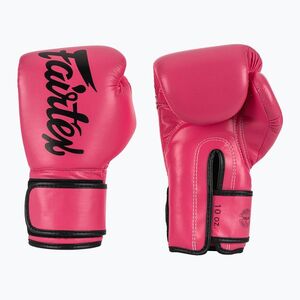 Rękawice boskerskie Fairtex Microfiber pink/black (Microfiber GV14-PK) kép