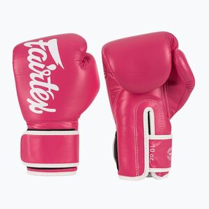 Rękawice boskerskie Fairtex Microfiber pink/white (Microfiber BGV14-PK) kép