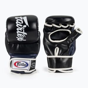 Fairtex Super Sparring Grappling kesztyű fekete/kék (Super Sparring Grappling FGV18-BK/BU) kép