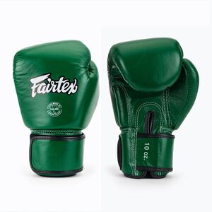 Boxkesztyű Fairtex Real Leather Boxing green (Real Leather Boxing BGV16-GN) kép