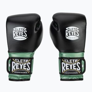 Boxkesztyű Cleto Reyes Velcro Sparring green metallic/black (Velcro Sparring CE614VMN) kép