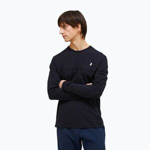 Férfi Peak Performance Trail gyapjú keverék hosszú ujjú fekete (Trail Wool Blend G80182020) kép