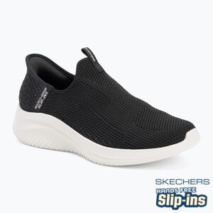 Női SKECHERS Ultra Flex 3.0 Easy Win fekete/fehér cipő (Ultra Flex 3.0 Easy Win 150450 BLK) kép