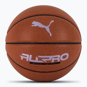 PUMA teamJAWS All Pro kosárlabda bőr barna/puma fekete 7-es méret (teamJAWS All Pro Basketball 084686 01) kép