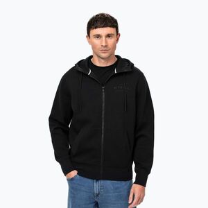 Férfi Pitbull Sampson kapucnis cipzáras melegítőfelső fekete (Sampson Hooded Zip Sweatshirt 135041900005) kép