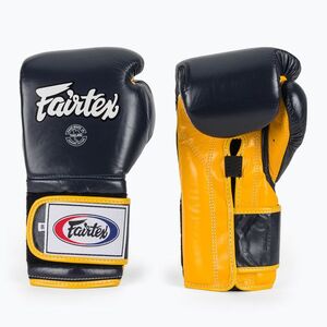 Fairtex Heavy Hitter mexikói stílusú kék/sárga bokszkesztyűk (Heavy Hitter's Mexican Style BGV9-BU/YW) kép