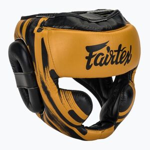 Fairtex mikroszálas fejvédő bokszsisak arany (Microfiber Headguard HG16-M2-GD) kép