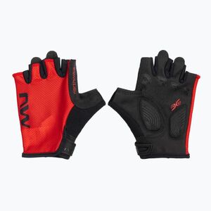 Férfi kerékpáros kesztyű Northwave Aktív Rövid ujj sugárzó piros (Active Short Finger C89202324T) kép