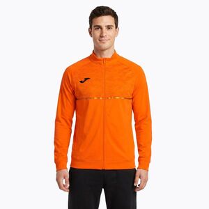 Férfi Joma Record III Full Zip futópulóver narancssárga színben (Record III Full Zip 104295.880) kép