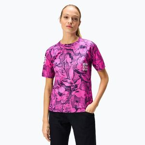 Női kerékpáros mez Endura Grid Virágos Ltd W rózsaszín pop (Grid Floral Ltd W E6241PPP) kép