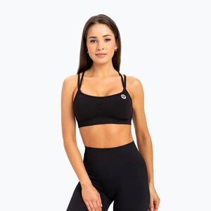 Gym Glamour varrás nélküli edzőmelltartó fekete (bezszwowy 215-2) kép