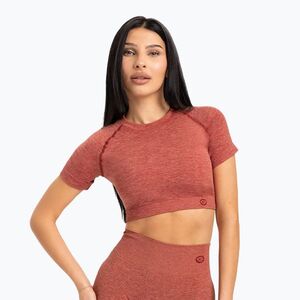 Női edző póló Gym Glamour Seamless Rashguard cseresznye (Seamless Rashguard 327) kép