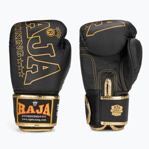 RAJA BOXING Origin Standard valódi bőr bokszkesztyű fekete (Origin Standard Genuine Leather RBGV-GL-1A-BC) kép