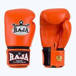 RAJA BOXING Single Standard valódi bőrből készült narancssárga bokszkesztyű (Standard Genuine Leather RBGV-GL-1-OR) kép