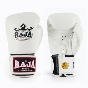 RAJA BOXING Single Standard valódi bőr fehér bokszkesztyű (Standard Genuine Leather RBGV-GL-1-WH) kép