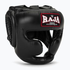 RAJA BOXING Semi bőr fekete bokszsisak (Semi Leather RHG-SL-1-BC) kép